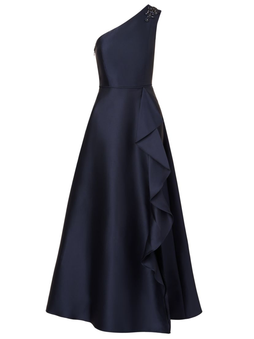 One Shoulder Mikado Gown