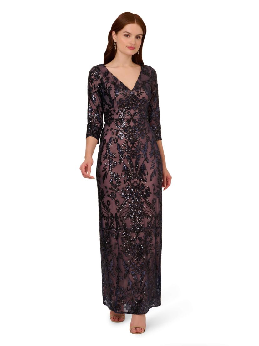 Beaded Long Dress
