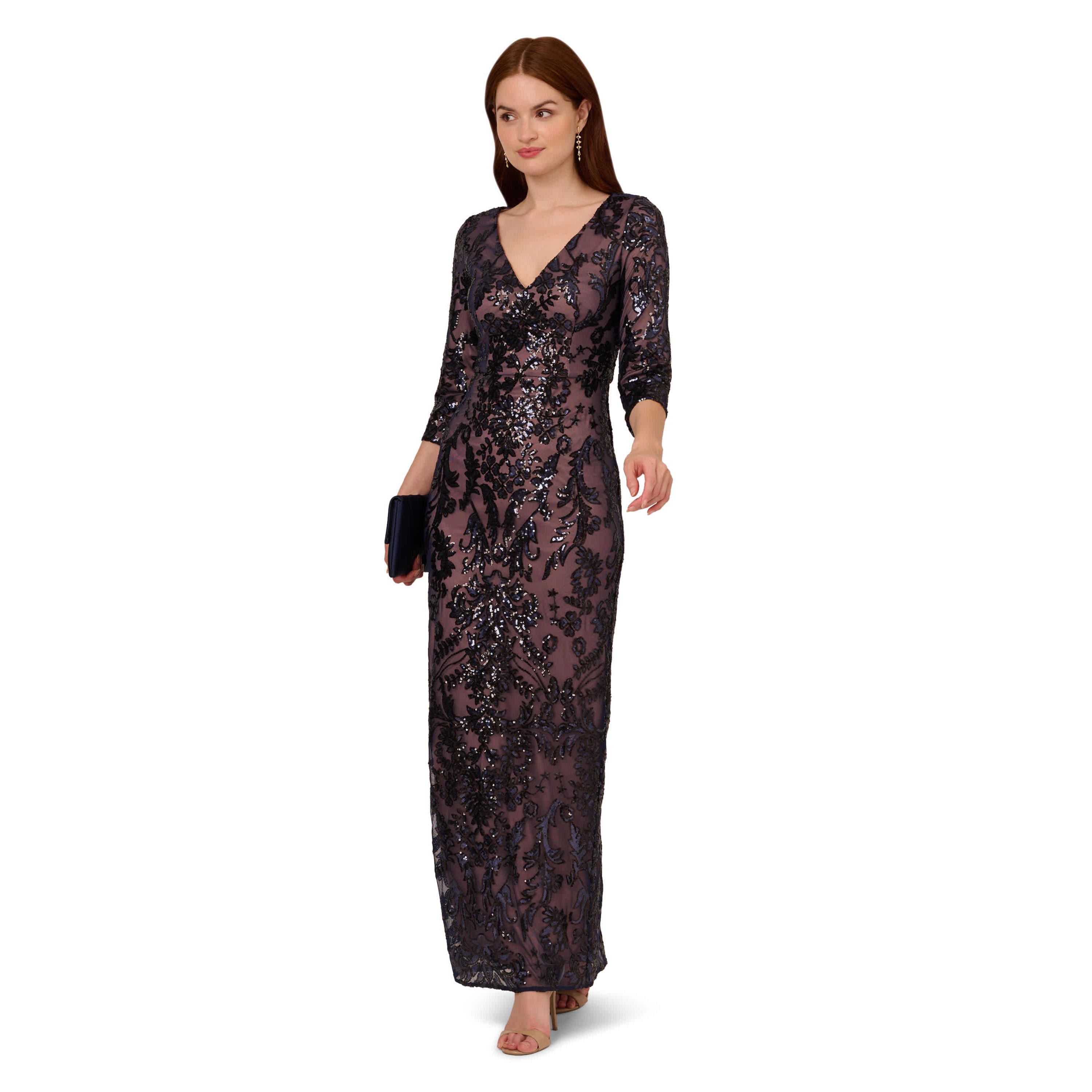 Beaded Long Dress