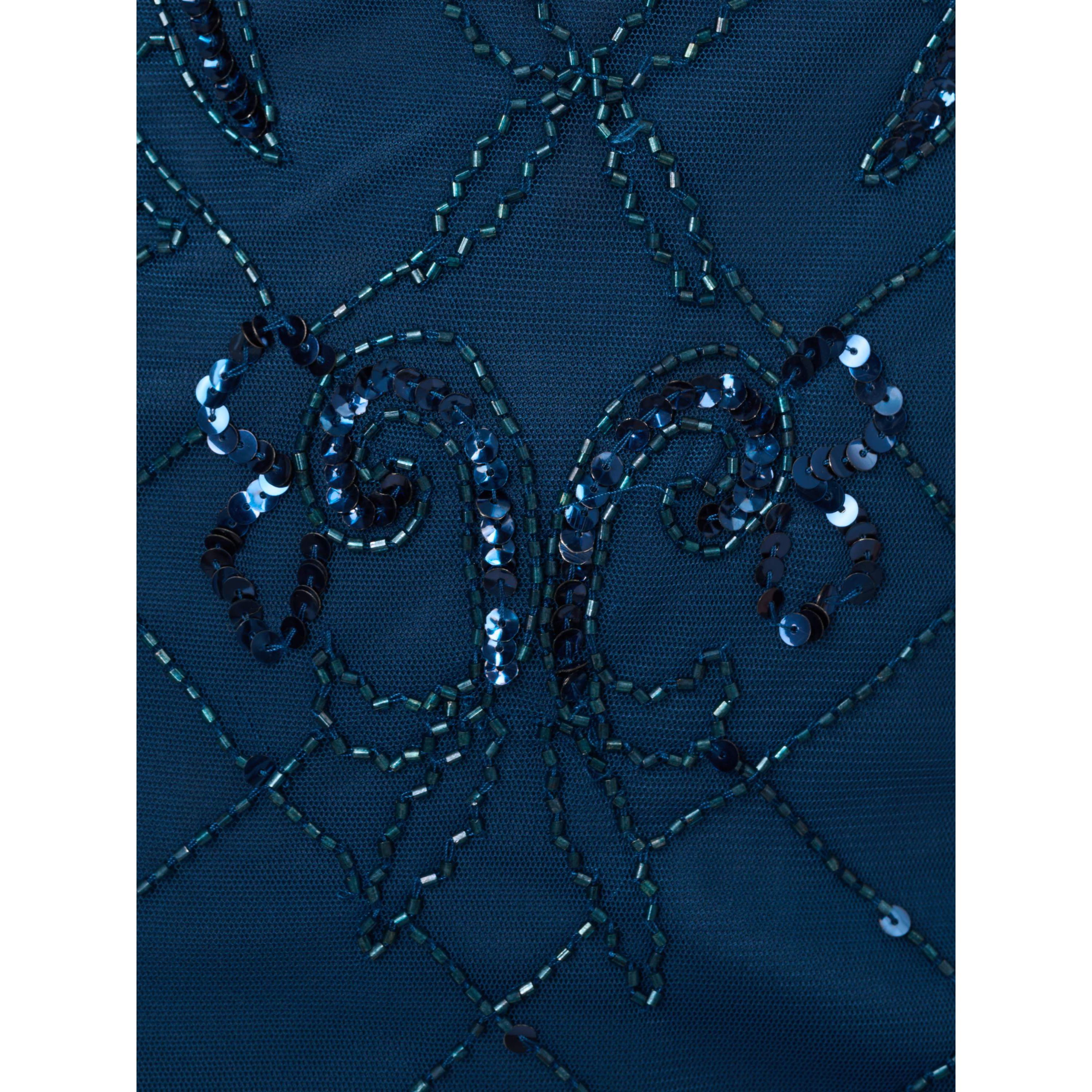 Bead Halter Long Dress