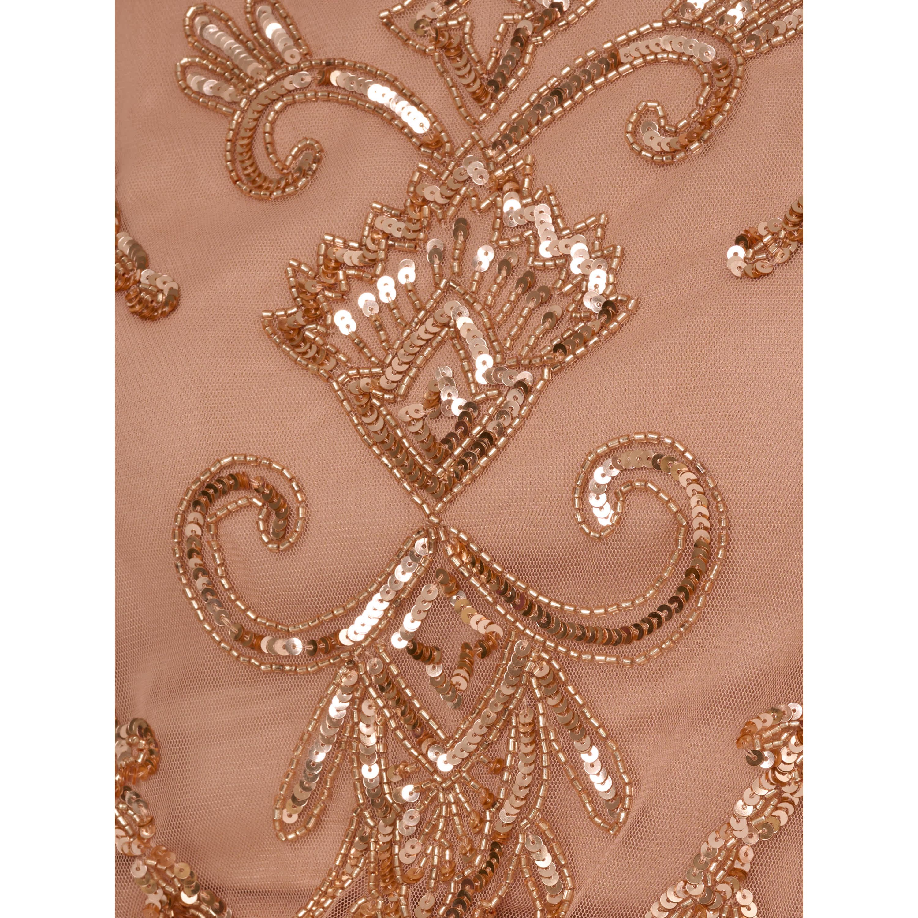 Beaded Sheath Short Dress