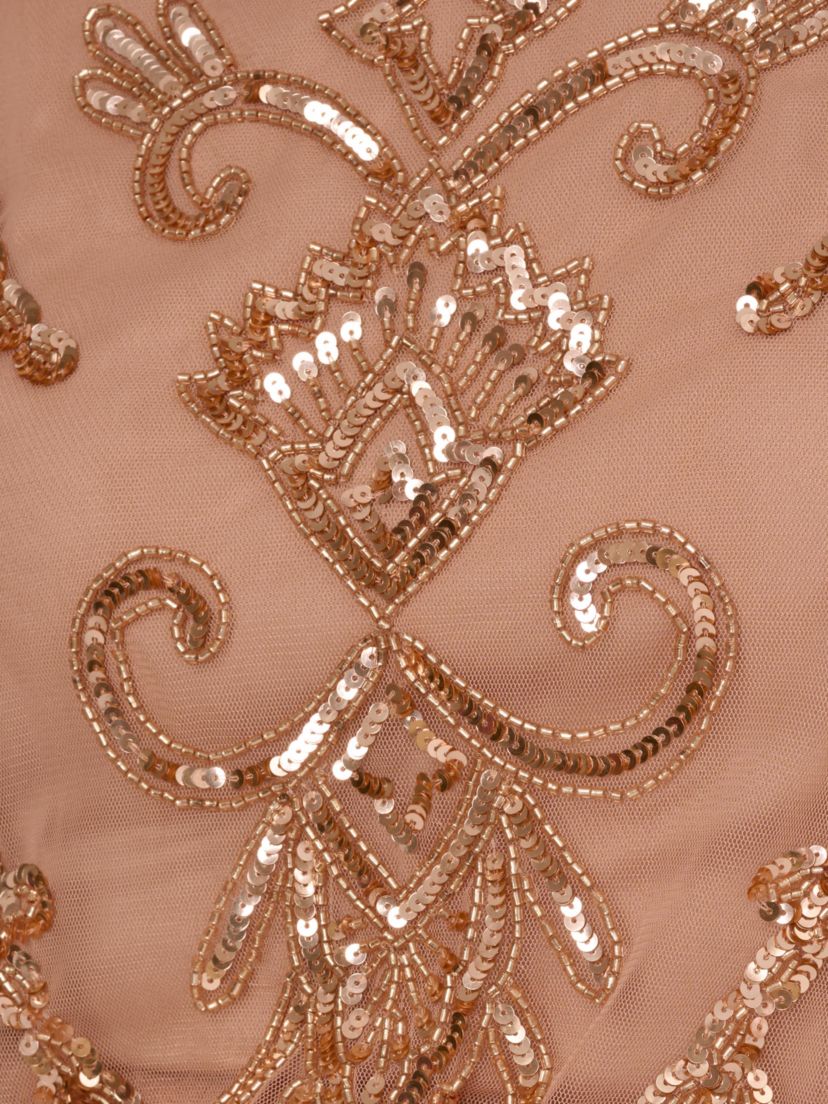 Beaded Sheath Short Dress