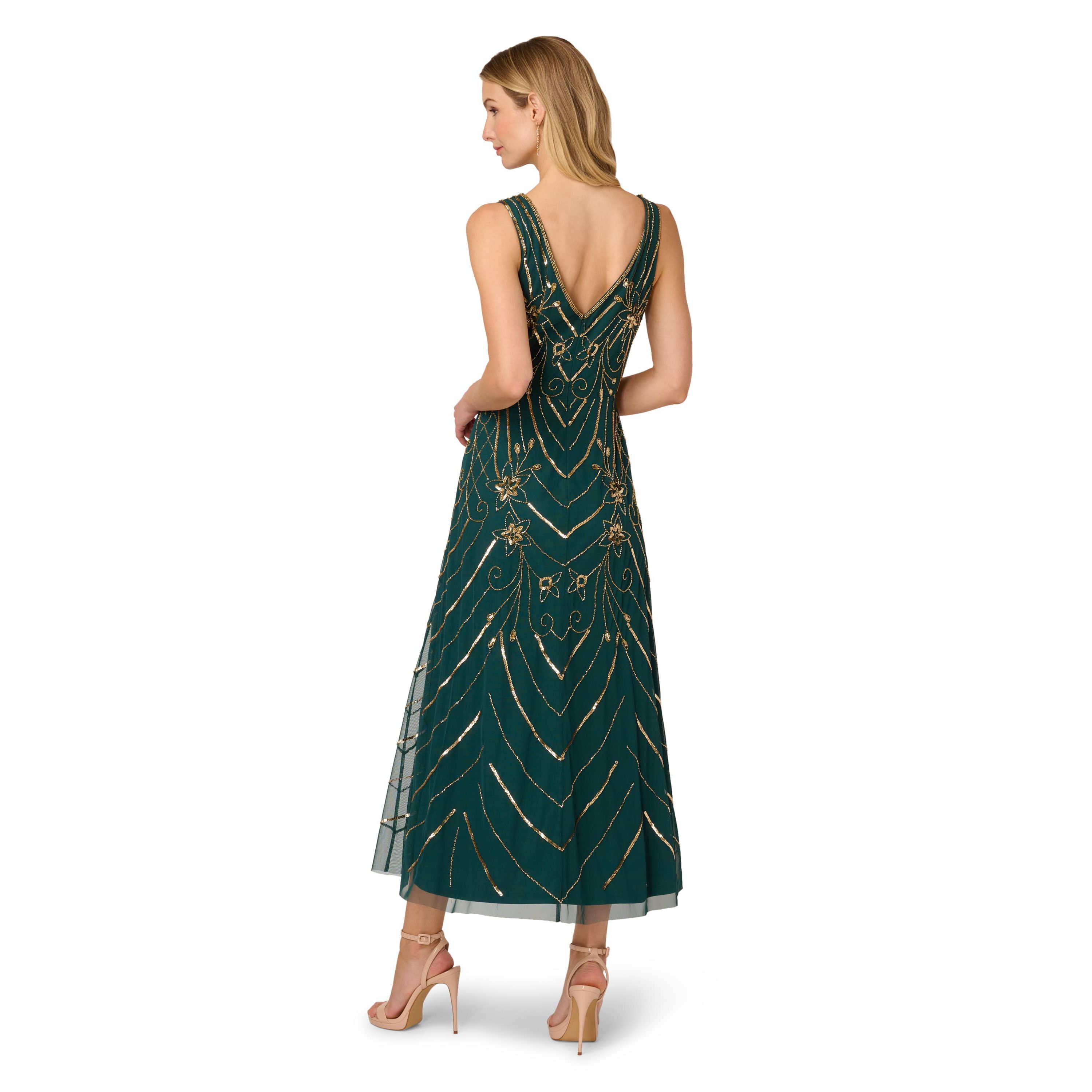 Beaded Mesh Dress