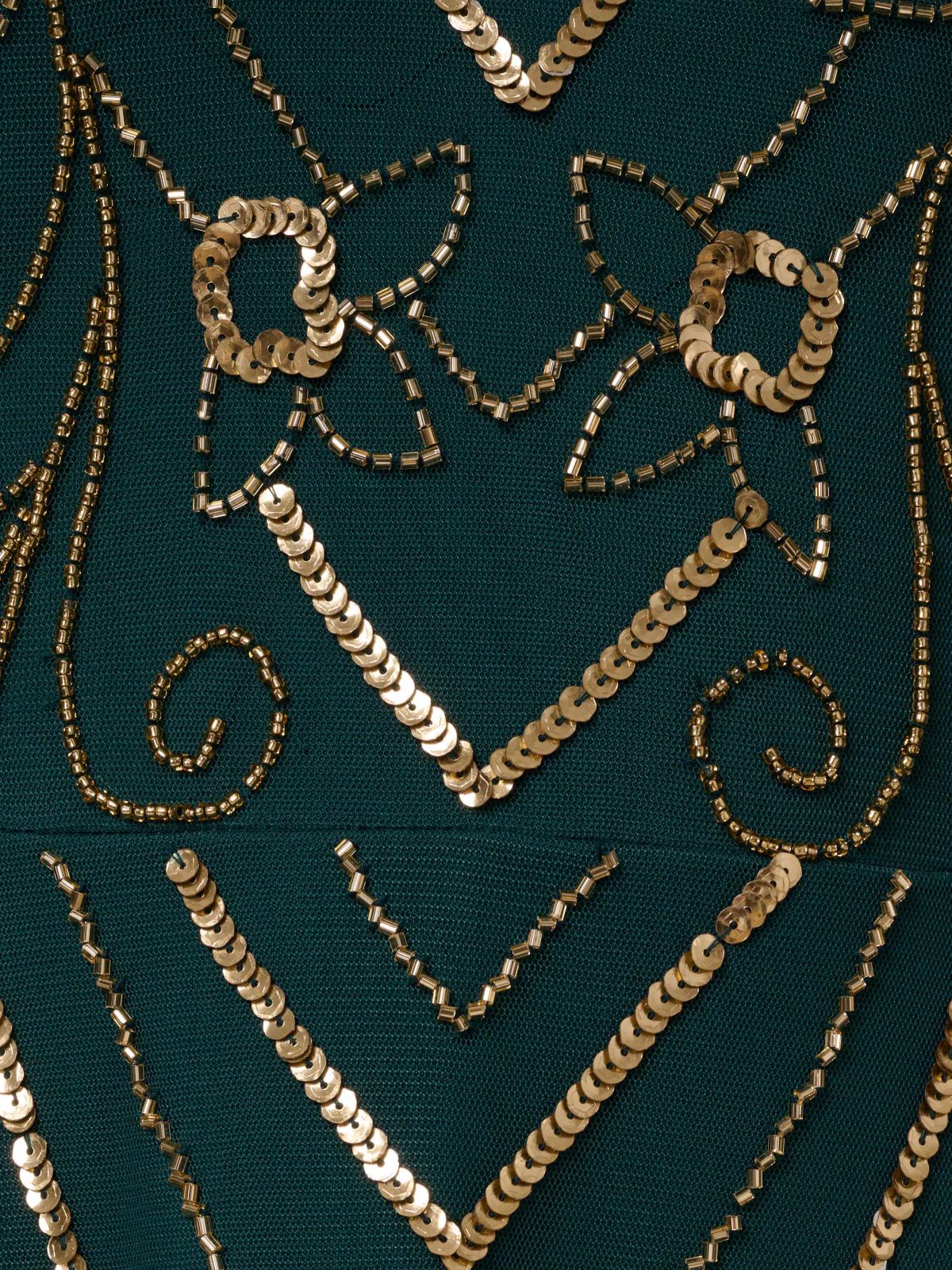 Beaded Mesh Dress
