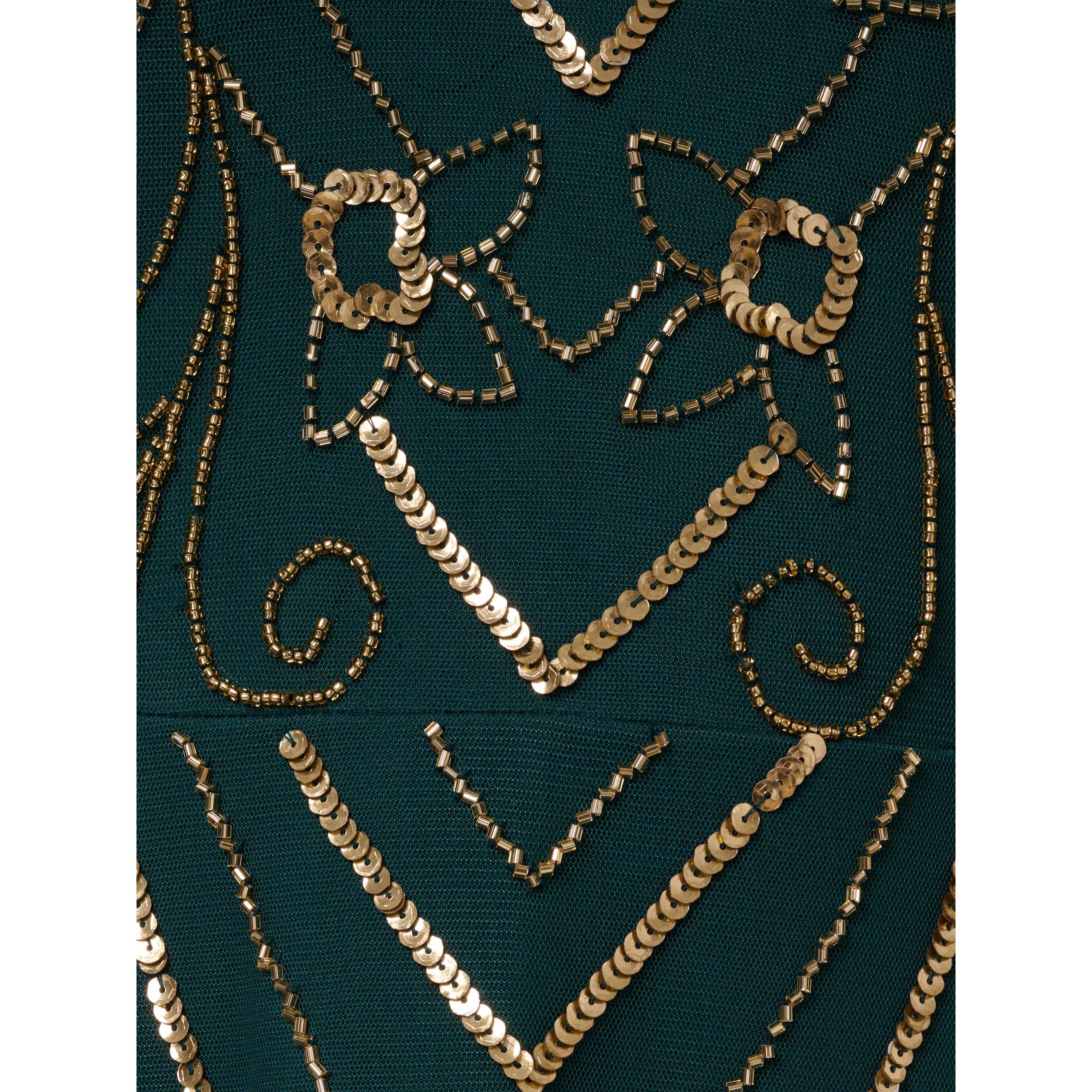 Beaded Mesh Dress