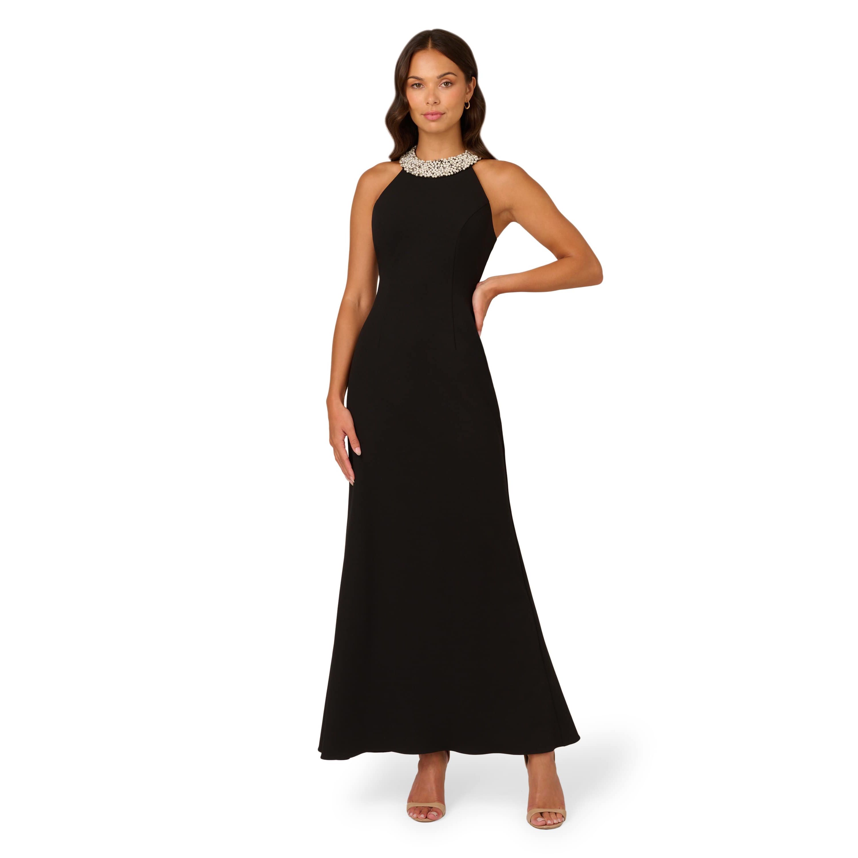 Beaded Halter Gown
