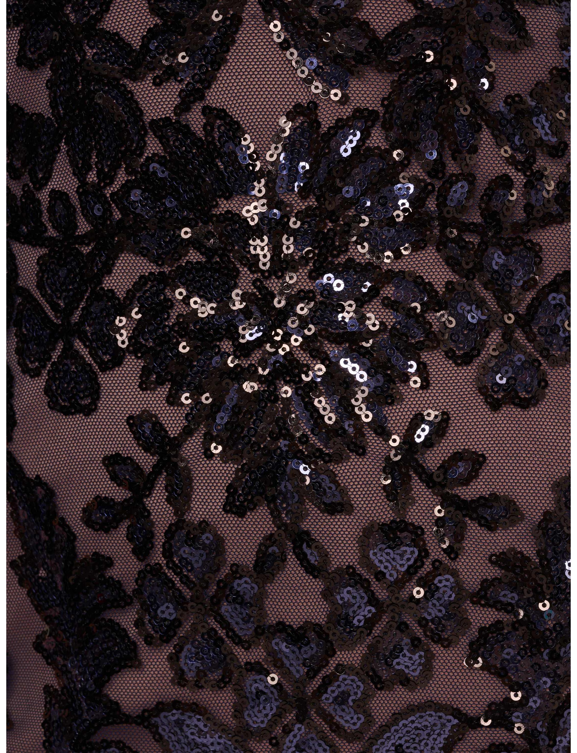 Beaded V-Neck Short Dress