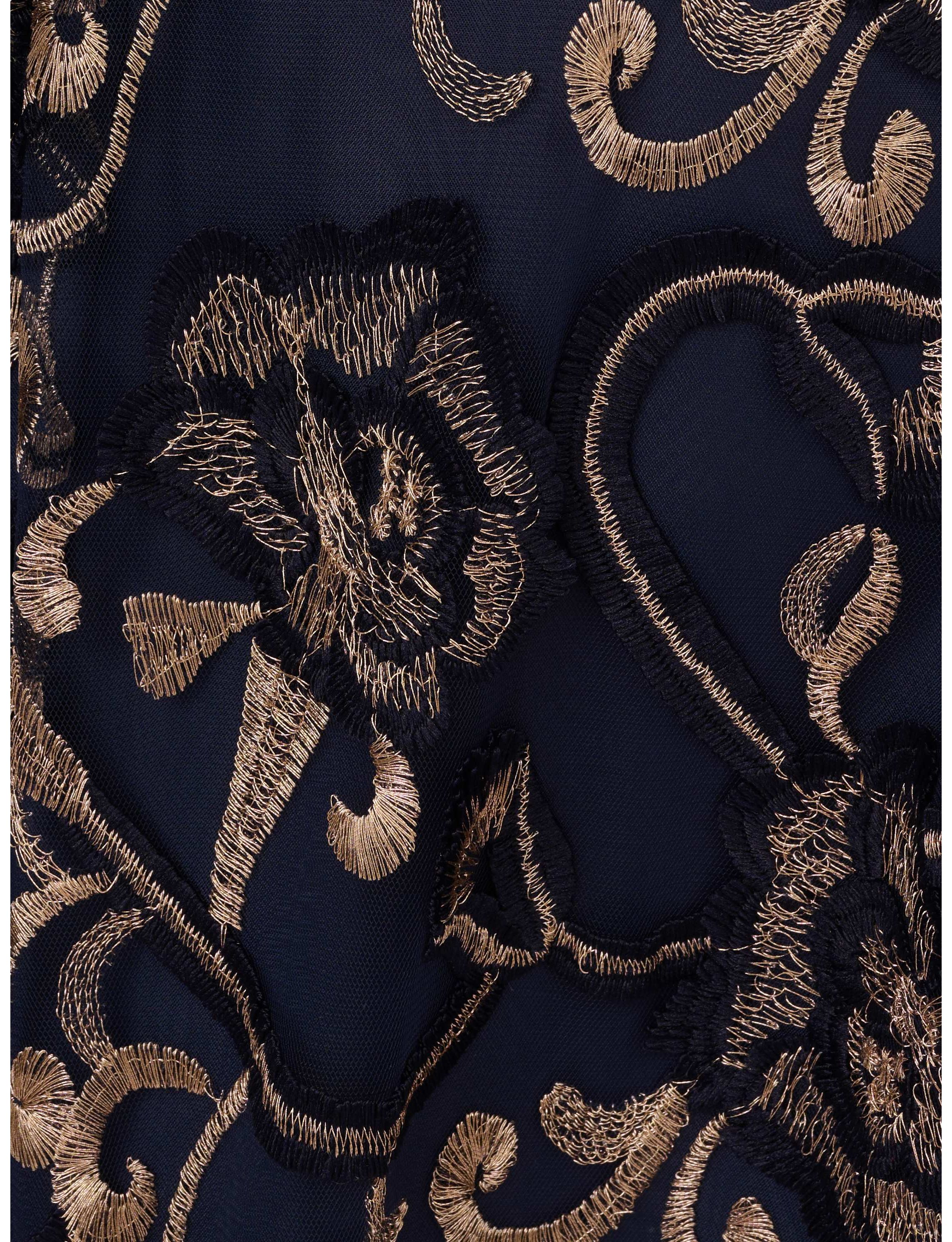 Embroidered Midi Dress