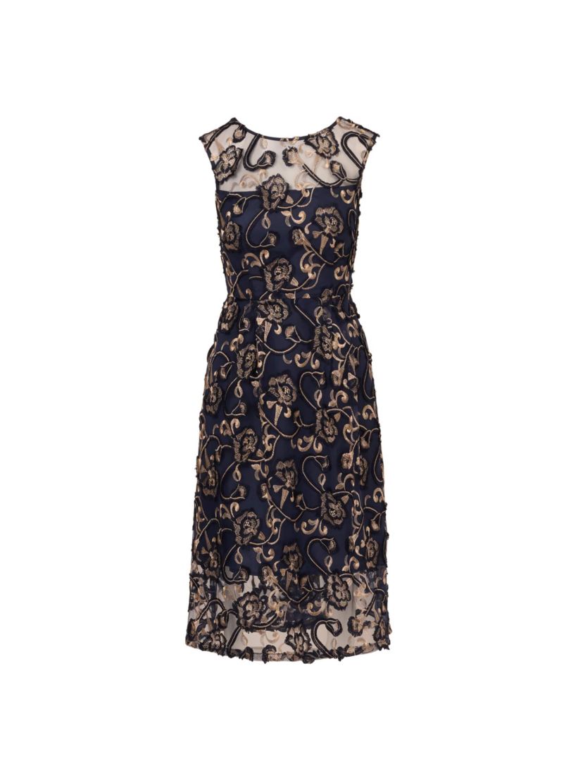 Embroidered Midi Dress