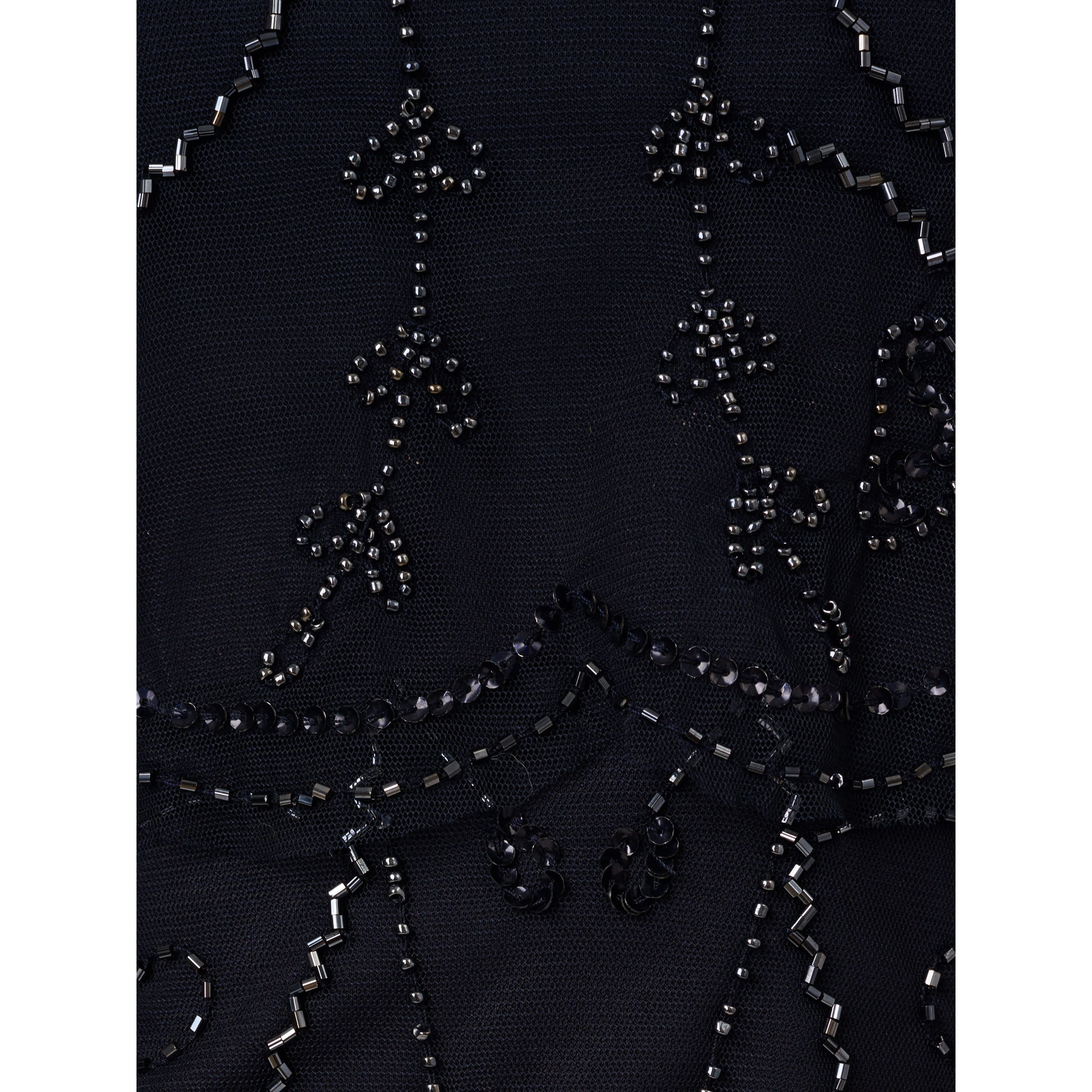 Bead Popover Sheath Dress