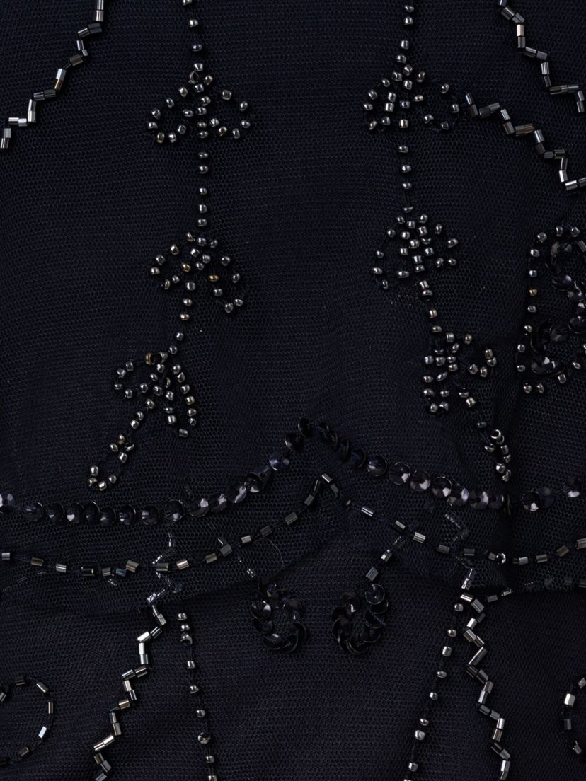 Bead Popover Sheath Dress