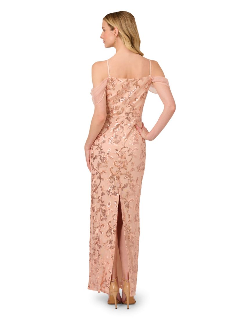 Sequin Embroidery Gown