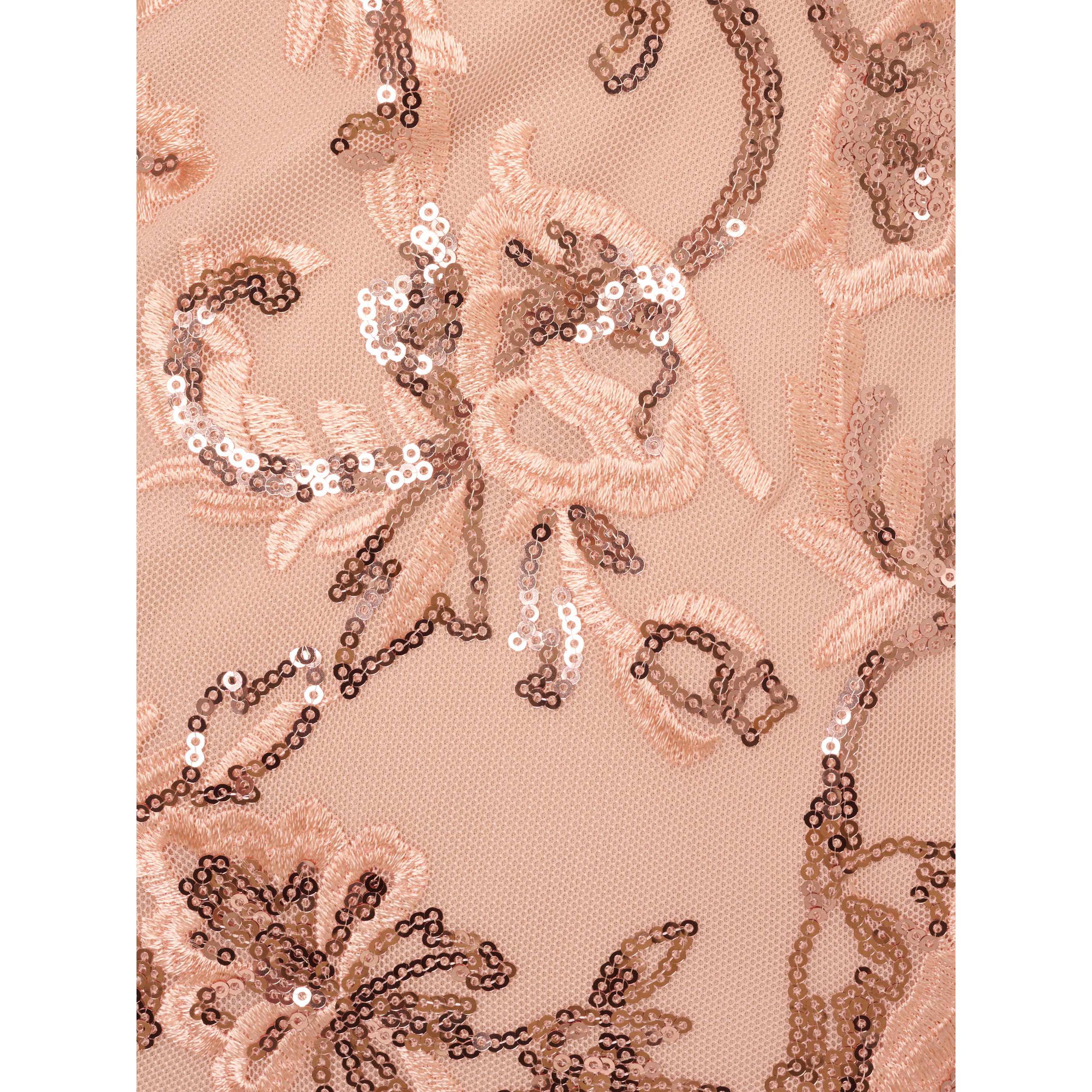 Sequin Embroidery Gown