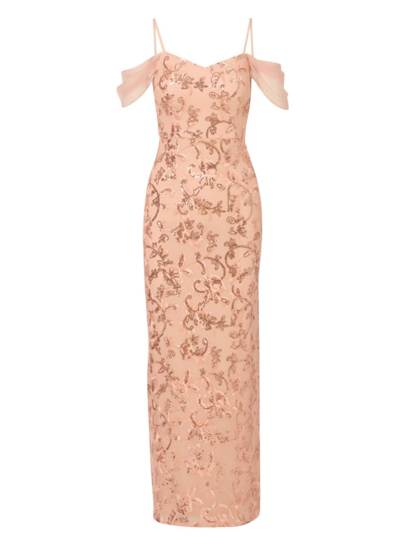 Sequin Embroidery Gown