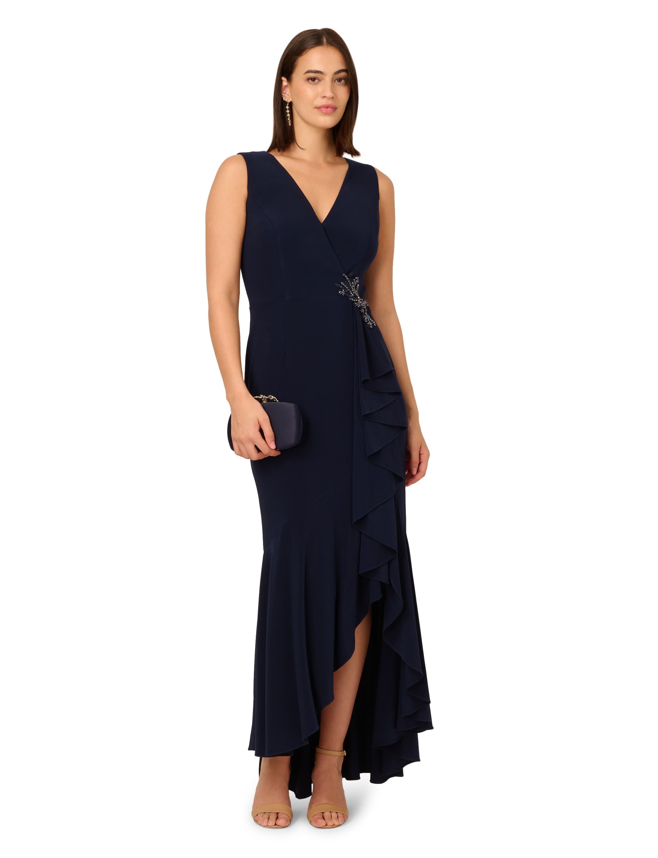 Ruffle Flounce Jersey Gown