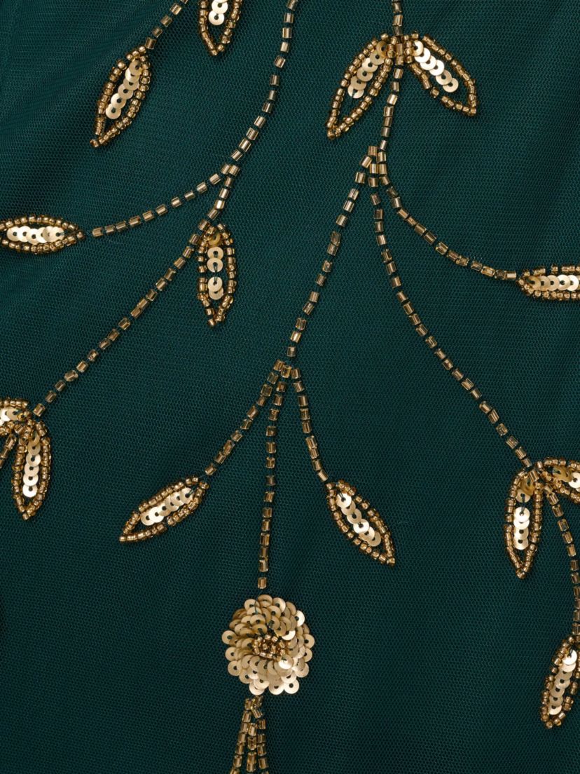 Bead Mesh Long Dress