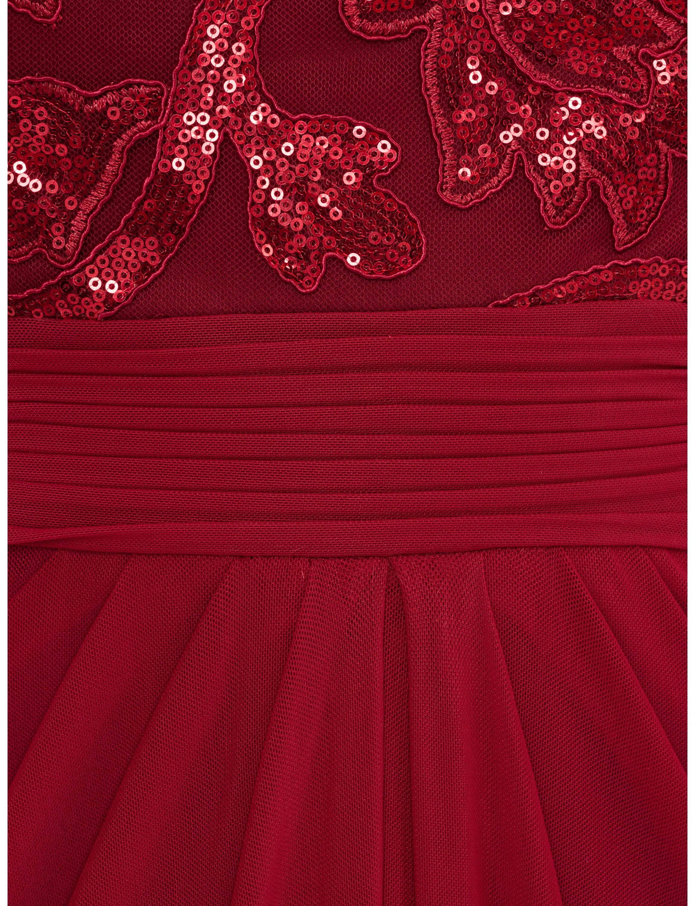 Sequin And Stretch Tulle Gown