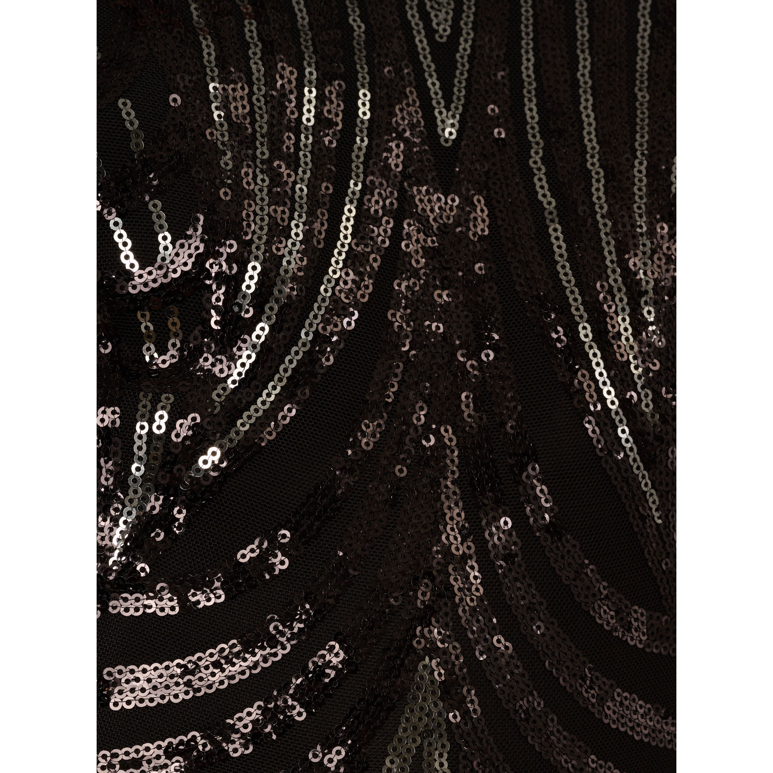 Sequin Halter Gown