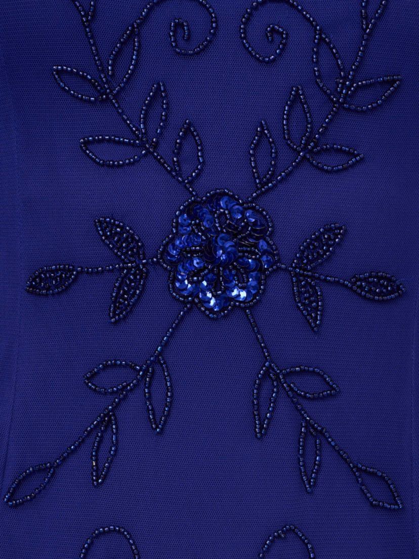 Bead Mesh Long Dress