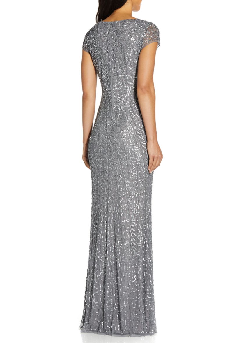 Womens Beaded Mermaid Gown
