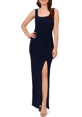 Adrianna Papell Women's Embellished Cowl Back Jersey Gown