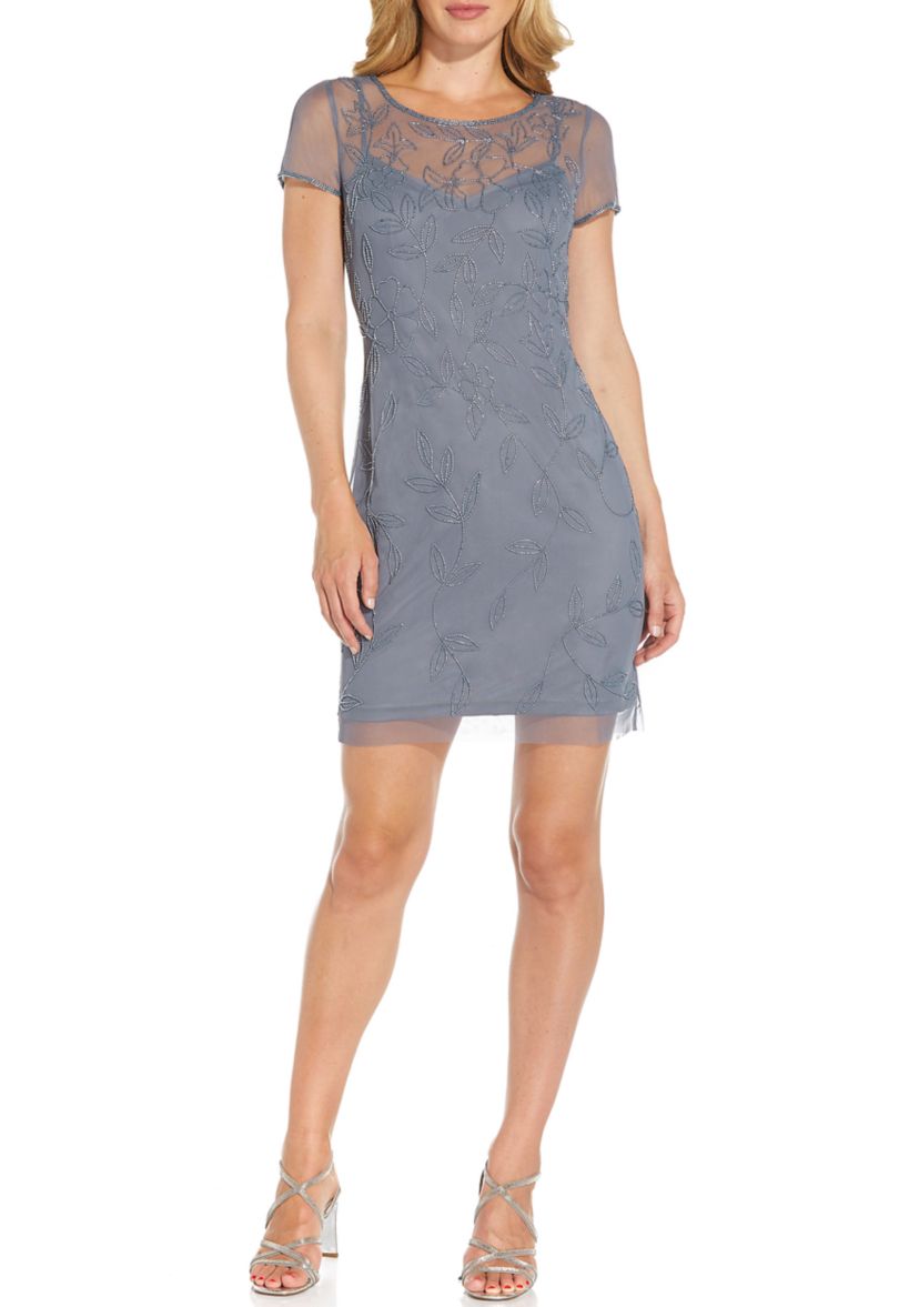 Short Beaded Cocktail Dress