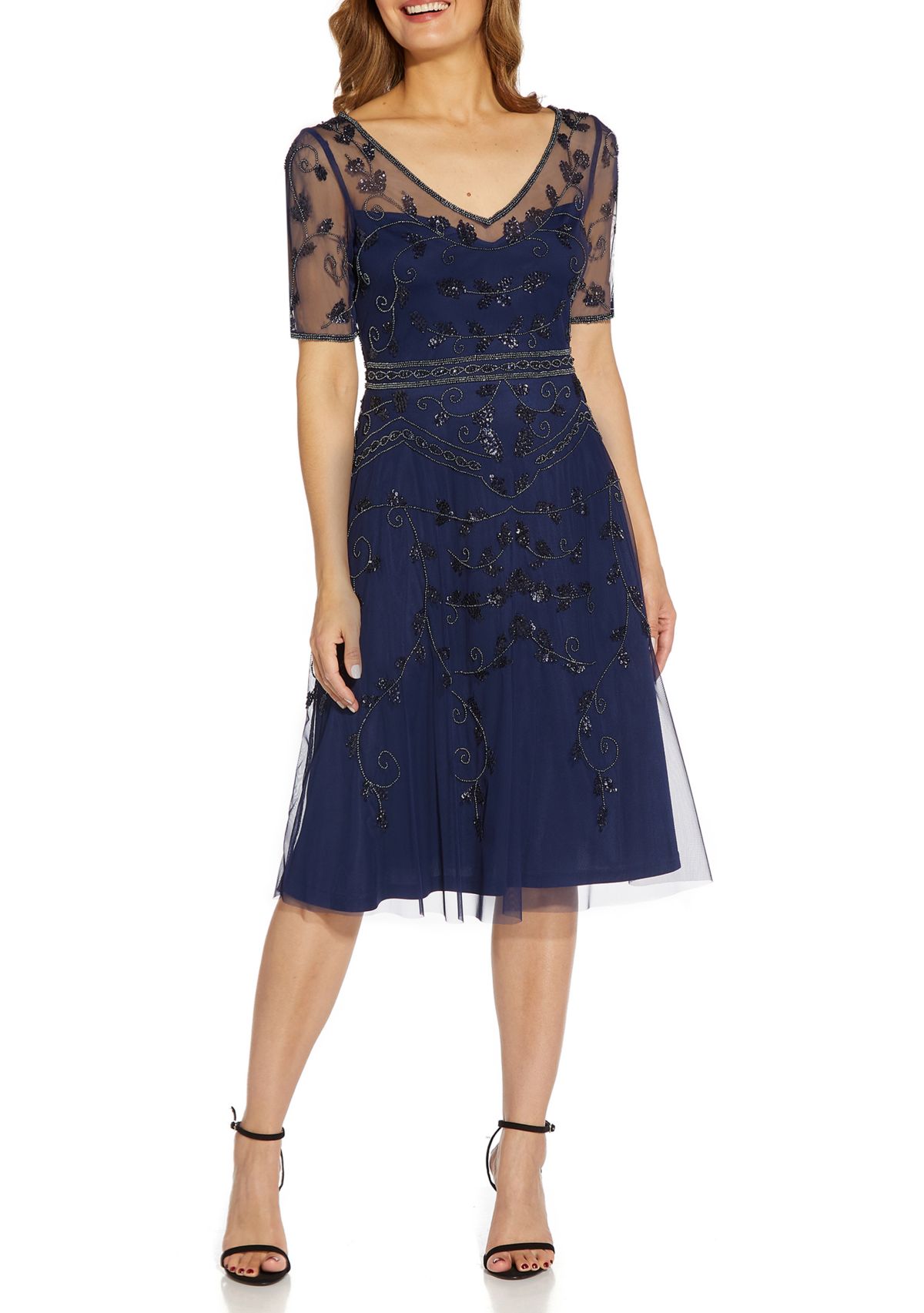 Beaded Midi Dress