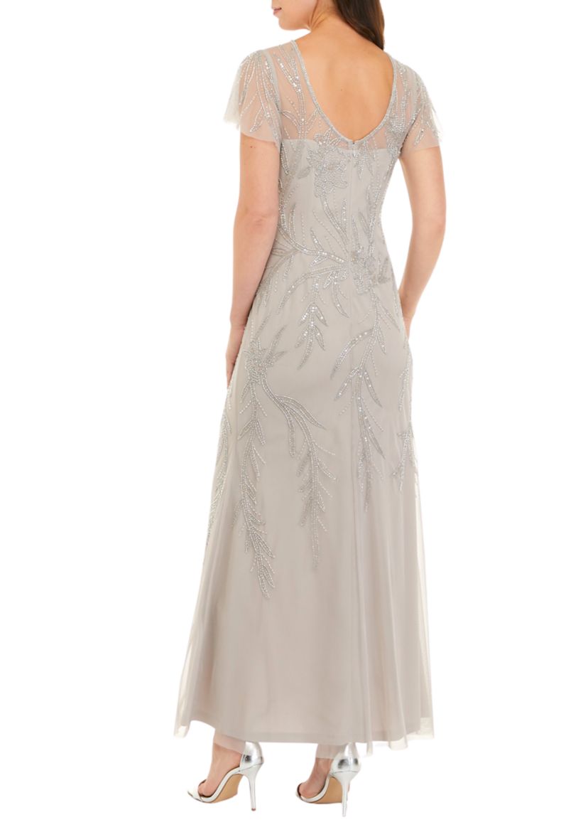 Womens Beaded Long Dress 