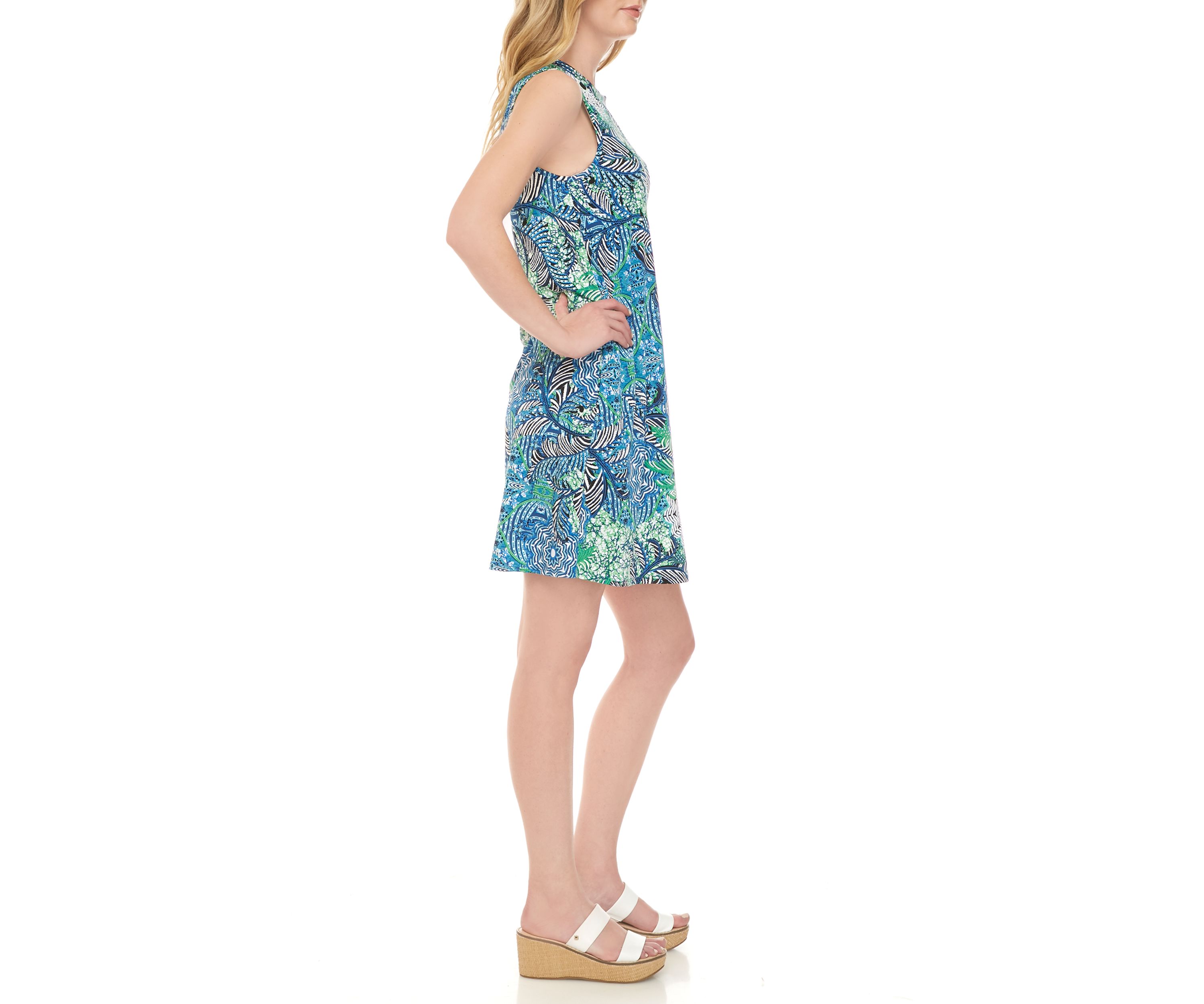 Womens Floral A Line Dress
