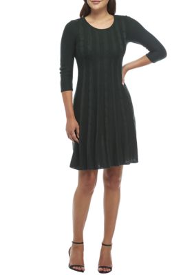 Nine West Women's Cable Knit Sweater Dress