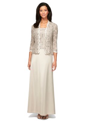 Alex Evenings Mock Two-Piece Gown with Jacket | belk