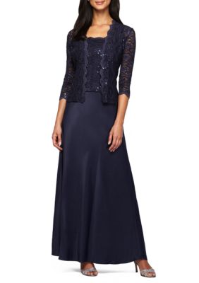 Alex Evenings Mock Two-Piece Gown with Jacket | belk