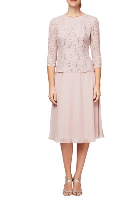 Alex Evenings Women's Tea Length Dress | belk