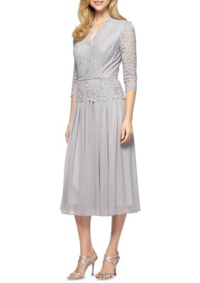 Alex Evenings Mock Two-Piece T-Length Dress | belk