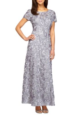 Alex Evenings Rosette Gown with Sequin | belk