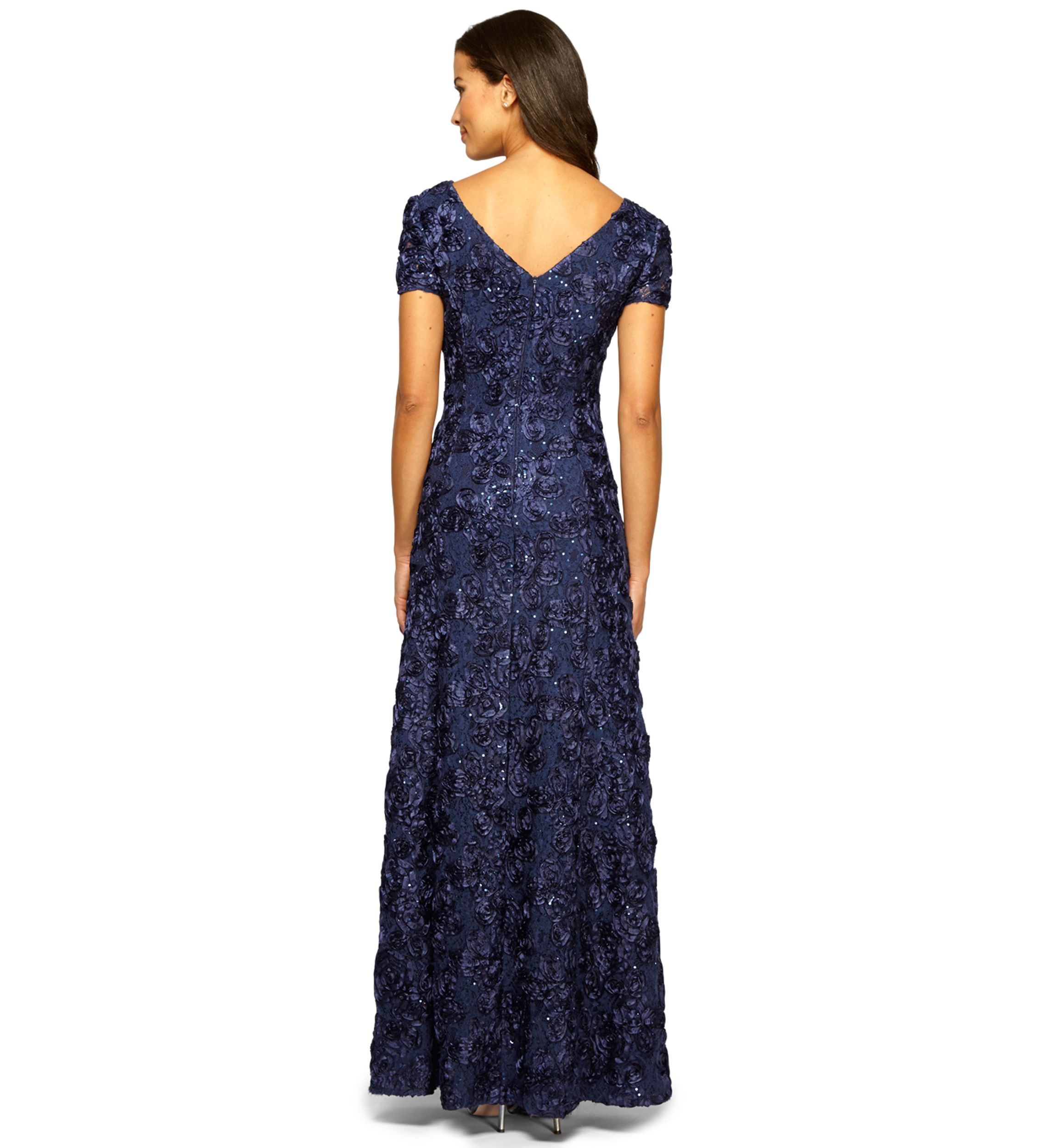 Rosette Gown with Sequin