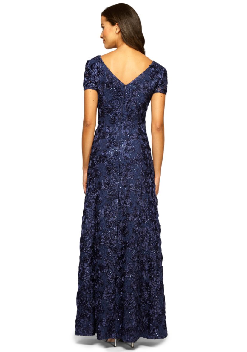 Rosette Gown with Sequin