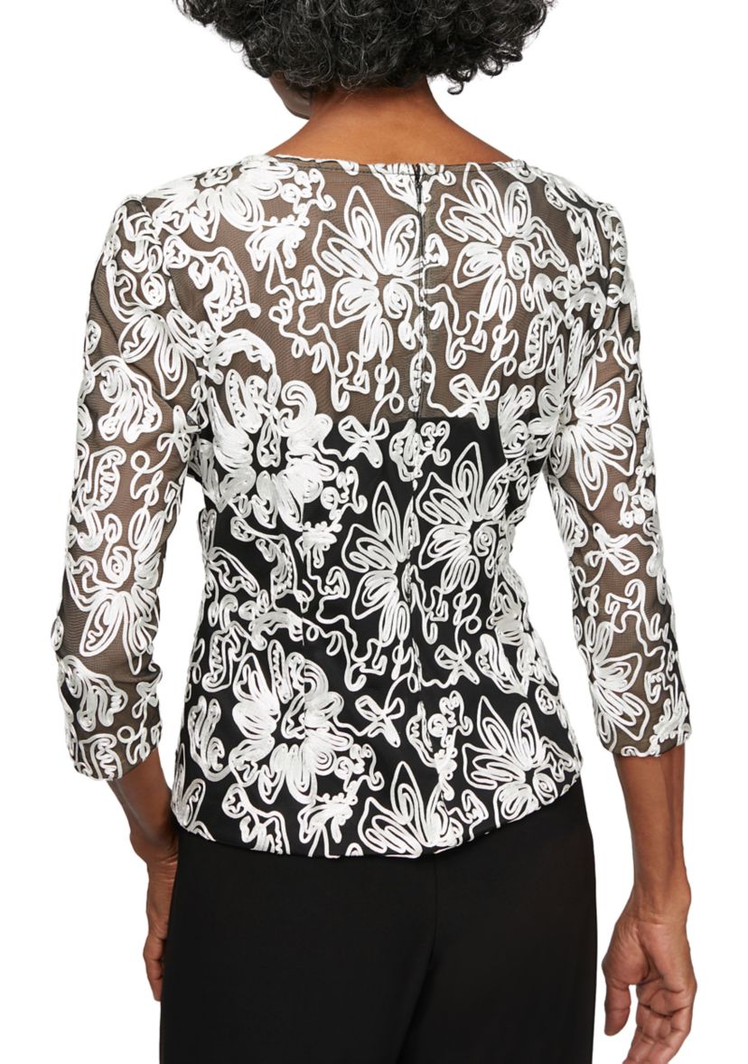 Womens Blouse with Embroidered Detail