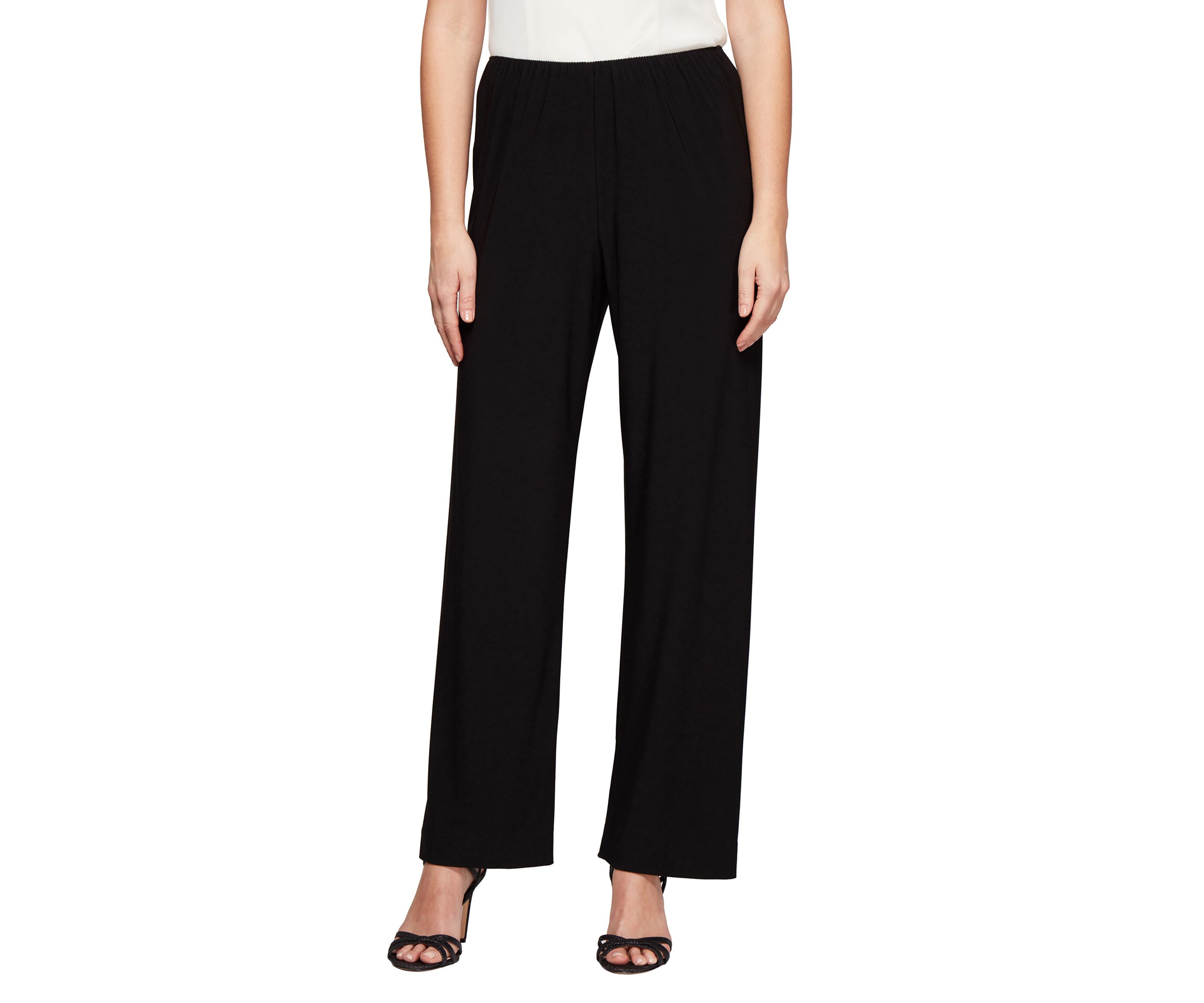 Womens Matte Jersey Straight Leg Pants