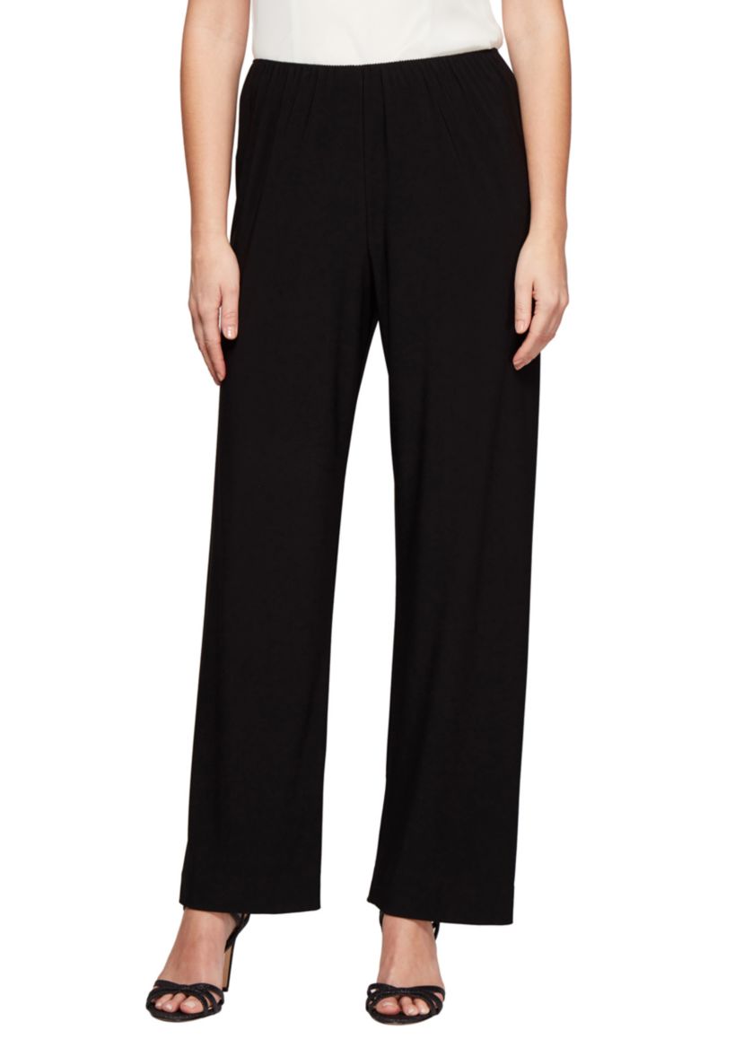 Womens Matte Jersey Straight Leg Pants