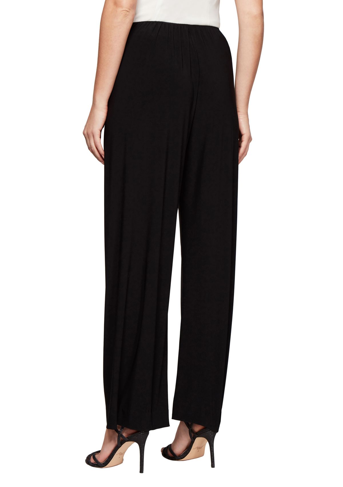 Womens Matte Jersey Straight Leg Pants