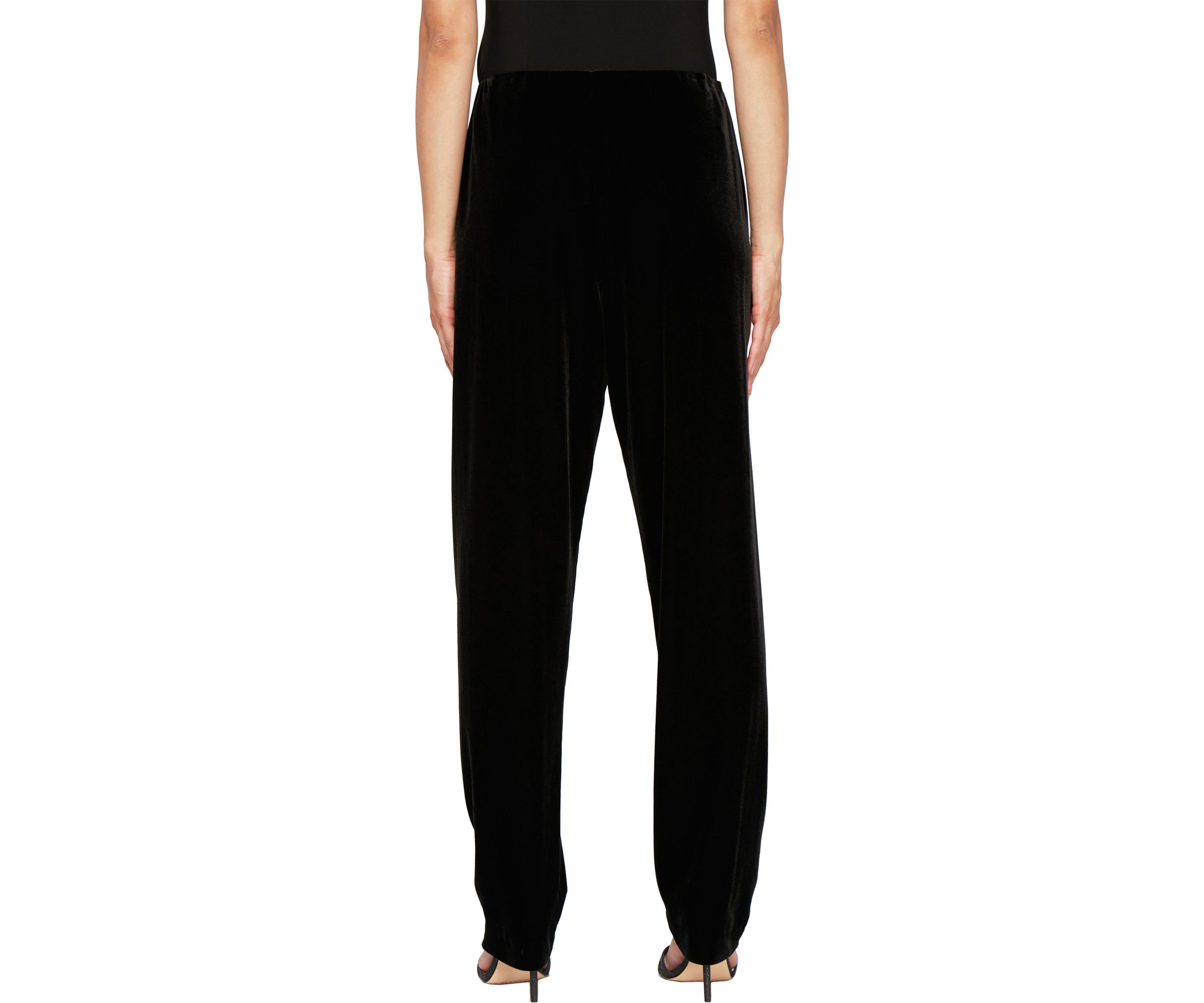 Womens Slim Leg Velvet Pants