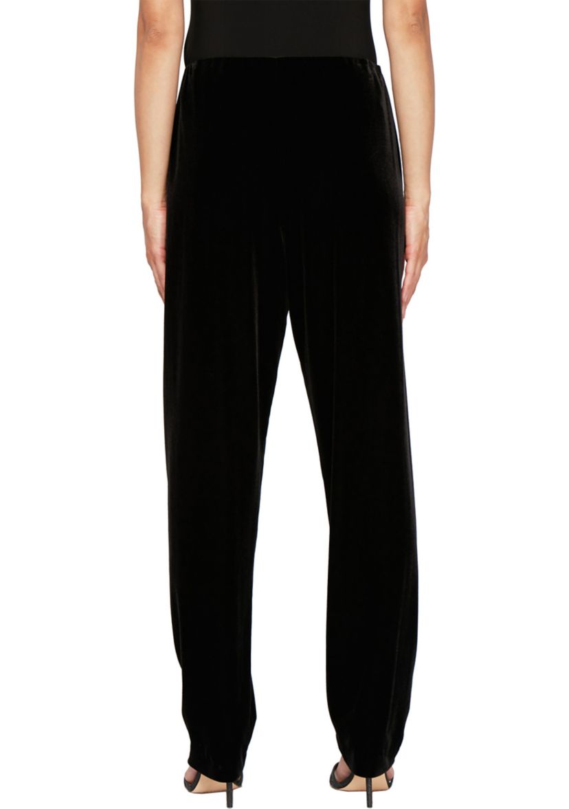 Womens Slim Leg Velvet Pants