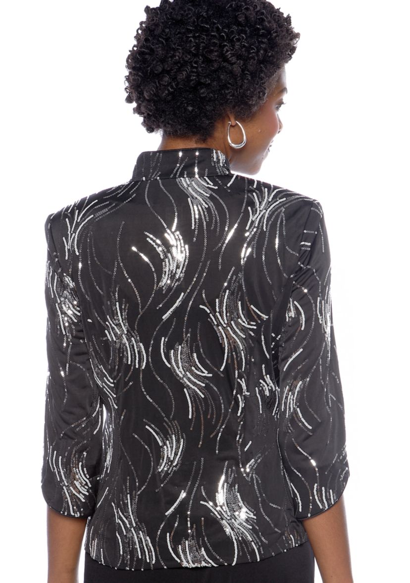 Womens Twinset with Mandarin Neck Jacket