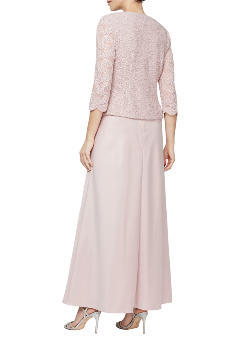 Alex Evenings Long Mock Jacket Dress | Belk