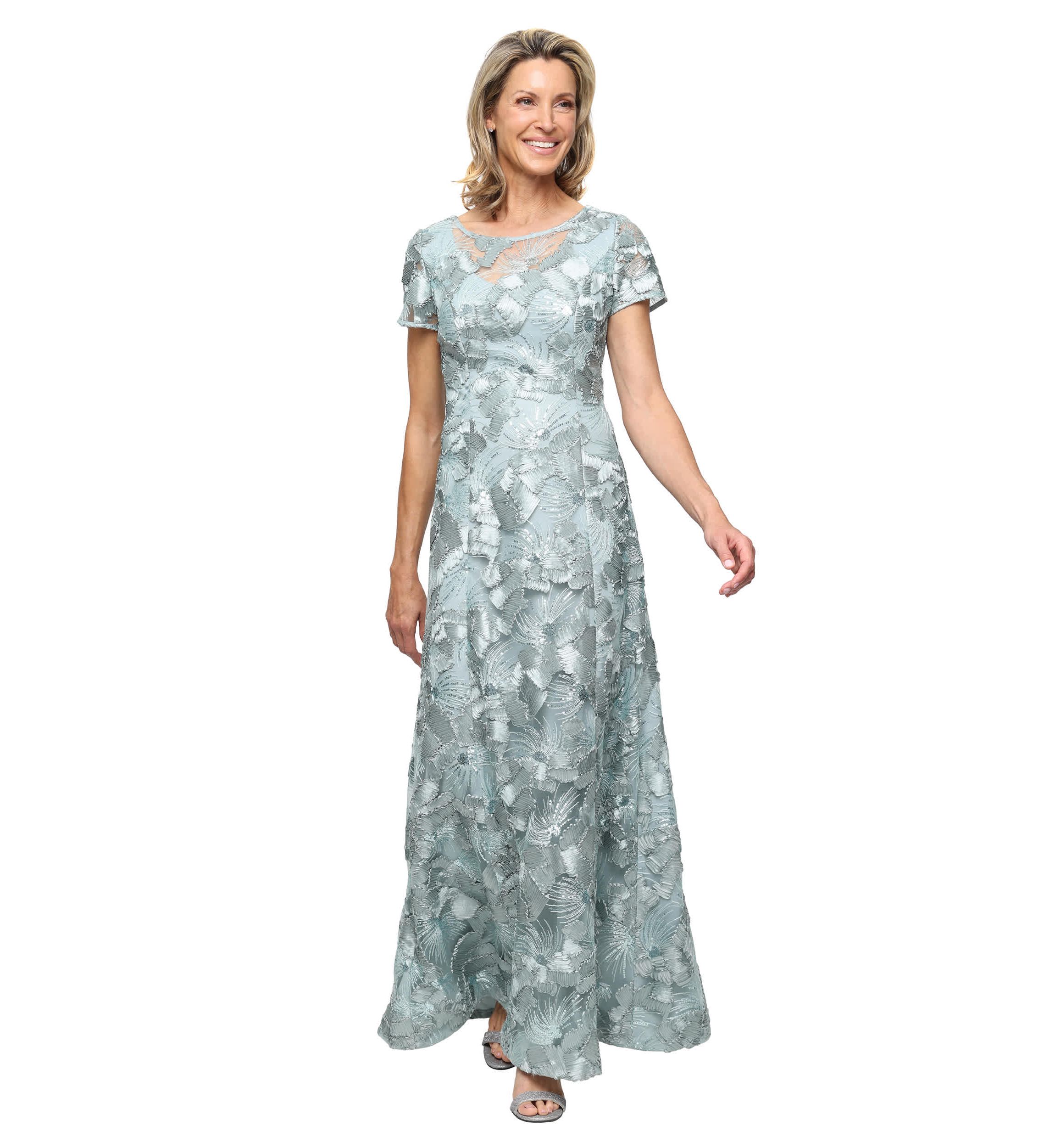 belk green dresses Alex Evenings & Gowns Midi dress