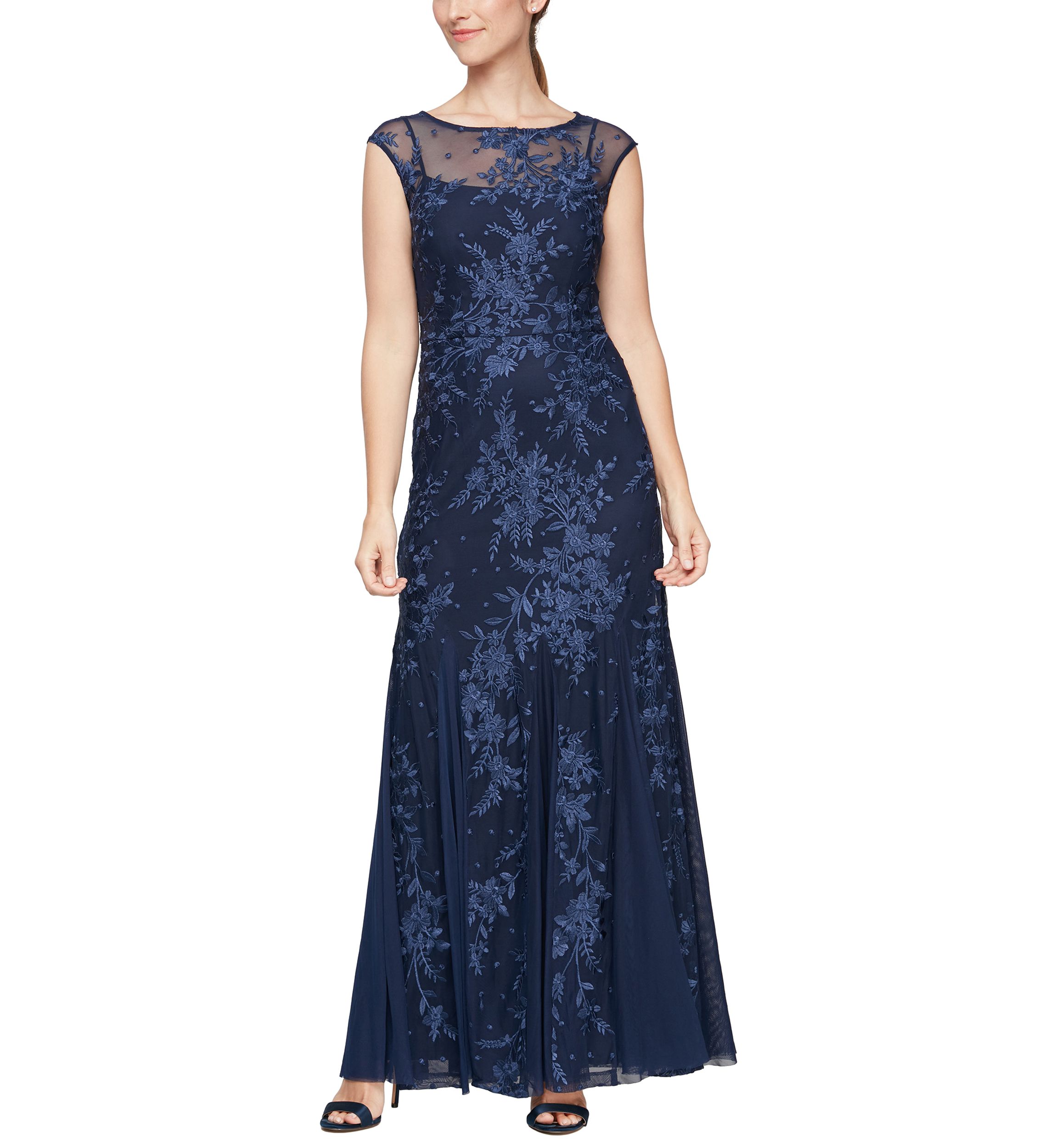 alex evenings gowns & formal dresses on sale Asymmetric Jersey Gown – Amsale main image 1