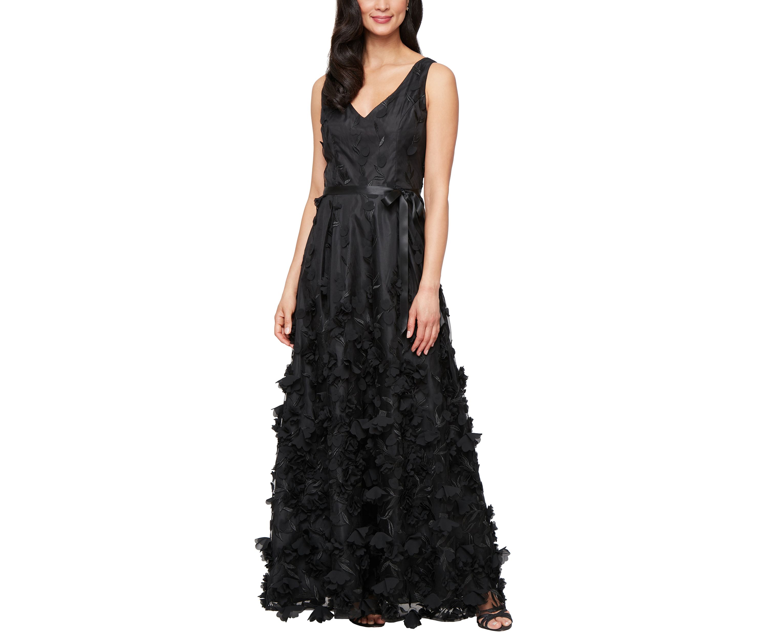 Womens Sleeveless Wide Neck Solid Long Gown