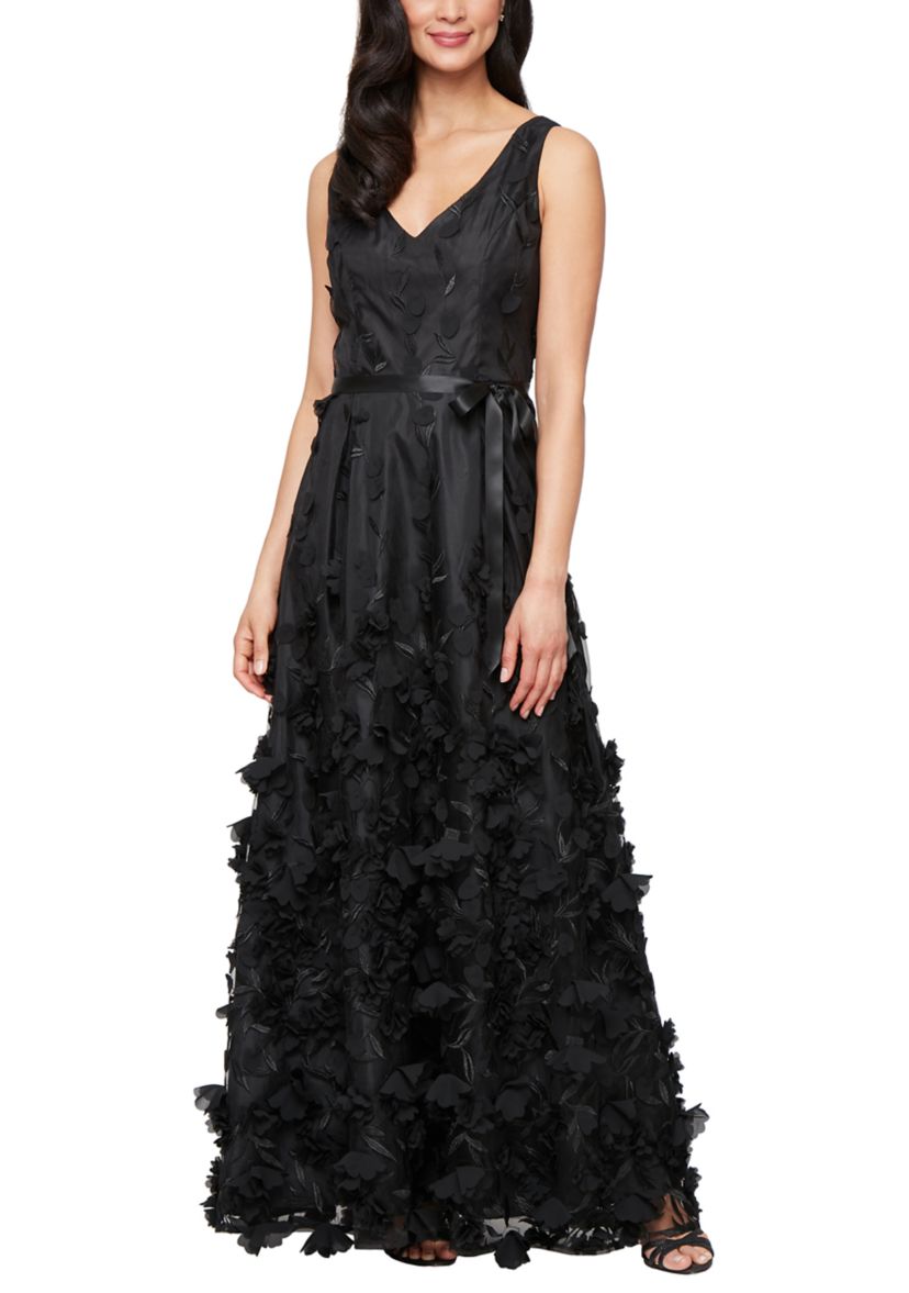Womens Sleeveless Wide Neck Solid Long Gown