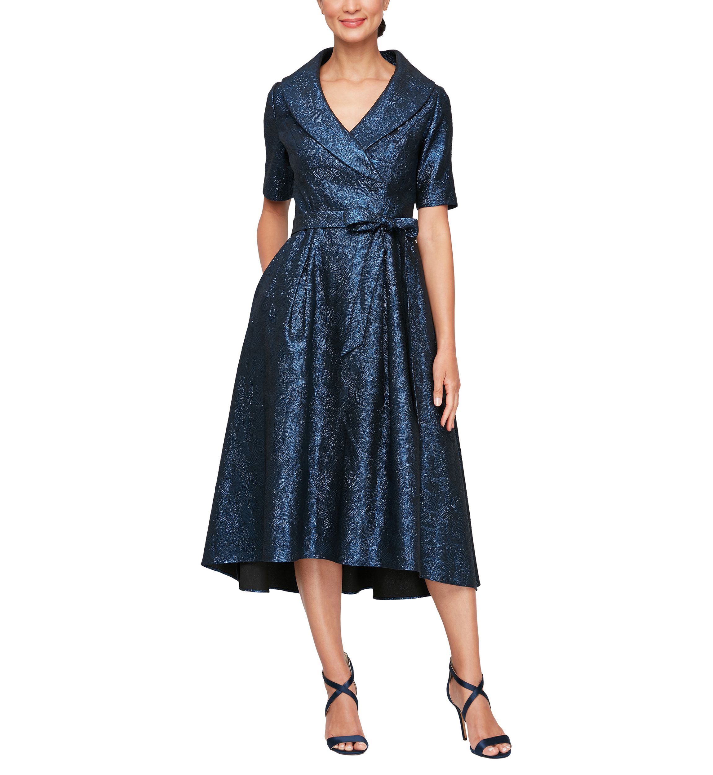 Womens Short Portrait Collar Dress